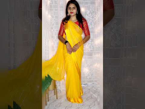 How to wear saree for Beginners | #sareedrapping #ytshorts #saree #shortsvideo #shorts