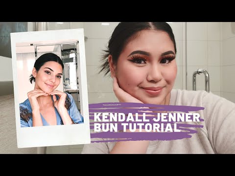 Kendall Jenner "Model Off-Duty" Bun Tutorial | Easy Hair Bun Tutorial