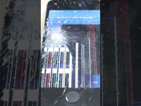 Cracked iPhone screen DIY repair