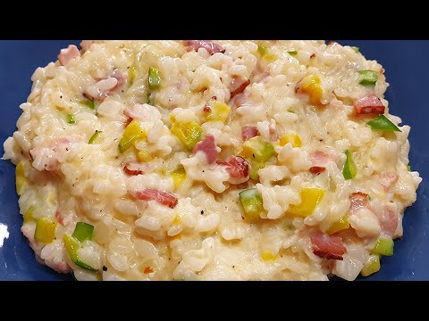 1 Minute Bacon Milk Risotto Recipe