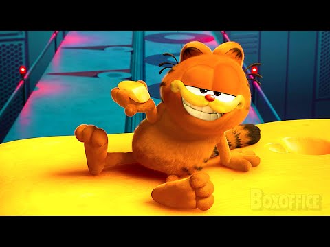 Garfield escapa da Fábrica de Queijo 🧀 | Garfield: Fora de Casa | Clipe