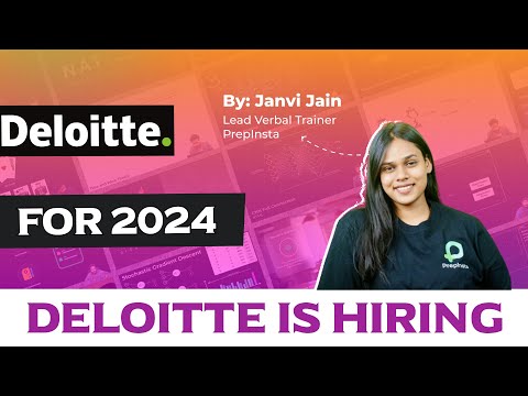 Deloitte is Hiring for Batch 2024 | Off Campus Placement Update!!