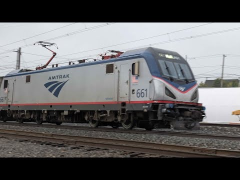 Railfanning in the Rain - Amtrak's 654 Keystone - Railfanning - Paradise, PA (9/25/24)