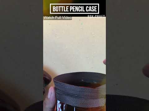 How To Make Pencil Case Using Disposable Plastic Bottles | DIY Pencil Case #shorts