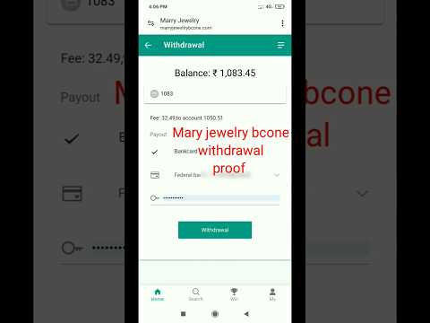 Mary jewelry bcone withdrawal proof | Mary jewelry withdrawal kaise kare