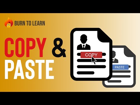 How to COPY and PASTE text & images