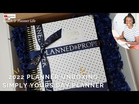 NEW Planner Unboxing Simply Yours Day Planner from Planned & Proper