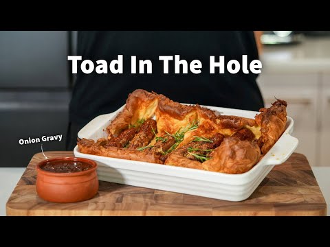 Toad In The Hole Crispy & Fluffy | A Classic British Recipe 🇬🇧