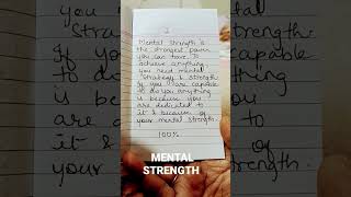 Mental strength #mentalstrength #acheivesuccessinlife #achievements