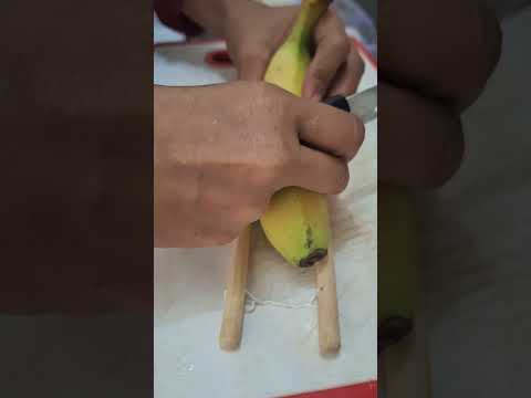 Banana trick slice 😋 #howto #trending #ytshorts