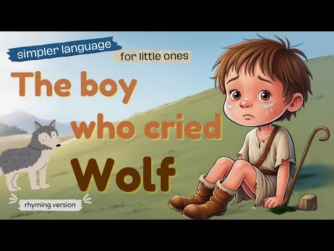 Simper words & rhyming retelling | The Boy Who Cried Wolf | HONESTY a timeless classic kids story