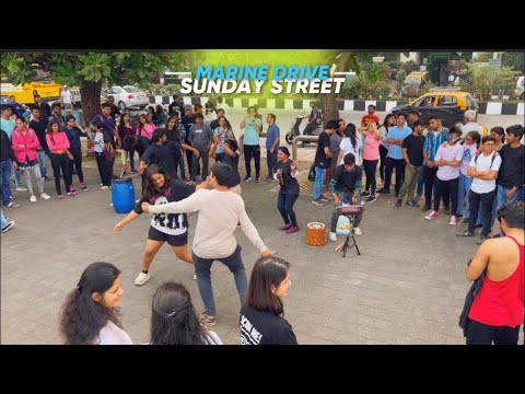 Sunday Street at Marine Drive - 4K | Fun Filled Mornings Every Sunday in Mumbai