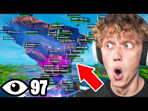 I Got 100 Players To Land LOOT LAKE In OG Fortnite! (insane)