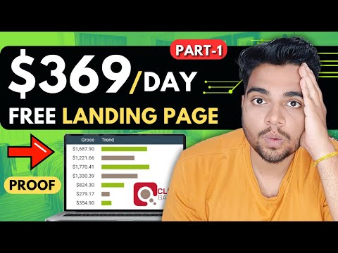 Make $369 Daily! Using FREE Landing Page For Affiliate Marketing In 2024 | Part-1 | Hindi