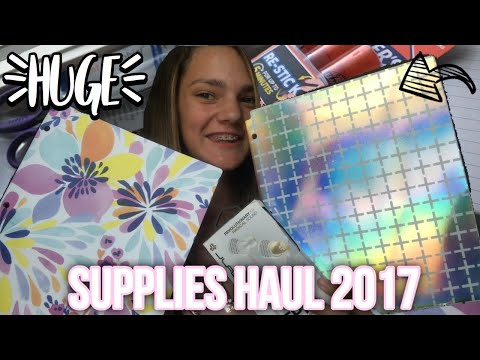 HUGE SCHOOL SUPPLIES HAUL 2017