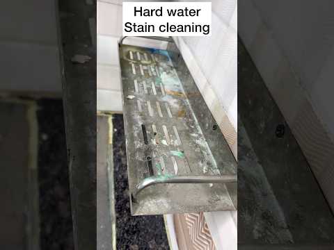 Easy trick for hard water stain removing #hardwaterstaincleaning #shorts #videos #viralshort #hack 🔥