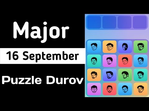 Major Puzzle Durov Today | Major Puzzle Durov 16 September | Major Puzzle Today | Major Airdrop Bot