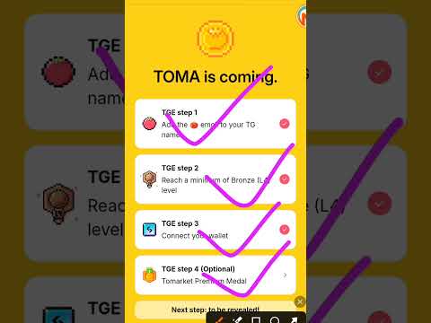 Tomarket New Update | Tomarket TGE Task | TOMA listing #tomarketairdrop #shorts #viralshorts #short