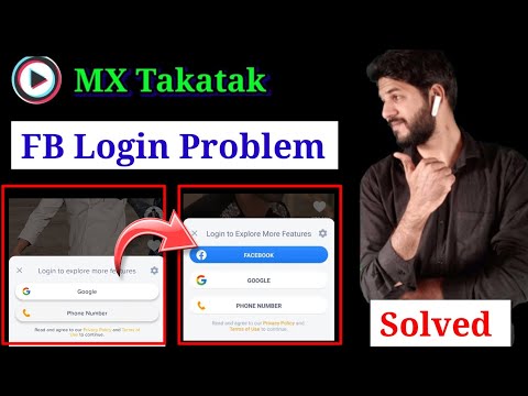 MX Takatak Fb login problem | Takatak by moj Facebook login problem solved | MX Takatak fb account