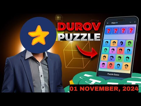 MAJOR PUZZLE DUROV 01 NOV, 2024 || How To Play and Today's Puzzle Codes