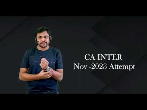 CA Intermediate | New Batch Announcement | For Nov 2023 Attempt | By CA V. Murali Sir | Lakshya Edu