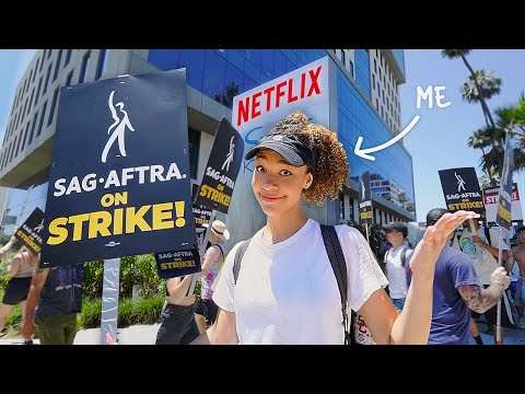 I went to the Actors Strike at Netflix Headquarters... *vlog*