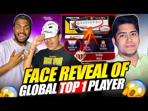 Face Reveal Of India Top 1 Player ☠️ Prank On Rank Game Top 1 Player  😱 - Garena Free Fire Max