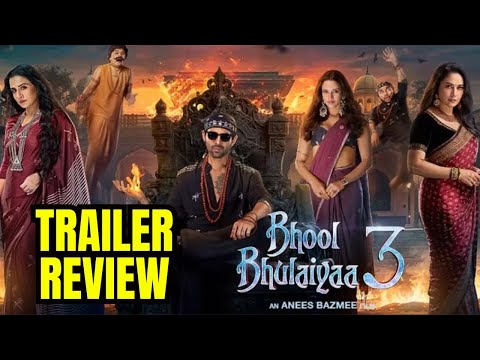 Bhool Bhulaiyaa3 Movie Trailer Review | KRK #krkreview #kartik #bhoolbhulaiyaa3 #triptidimri #krk