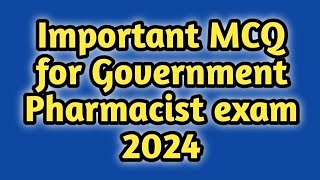 rrbpharmacistexam2024#hsscpharmacistexam#dsssb#osssc#pharma mcq