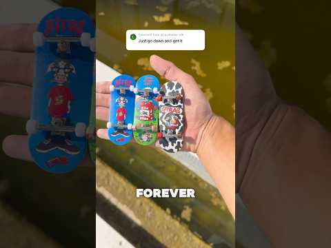 This pool ended my Career 🤮 #fingerboard #techdeck