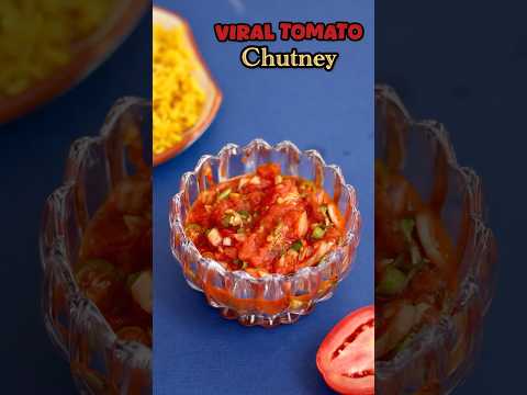 VIRAL Tomato Chutney 🍅 #shorts #tomato #chutney #viralrecipe #viralchutney #asmr