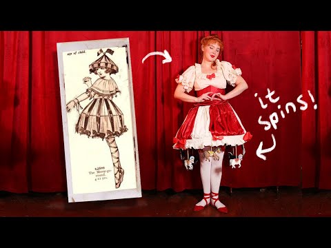 I Made a SPINNING Carousel Dress (and only went a little crazy)