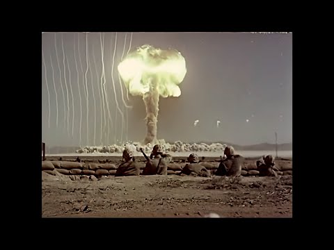 [4k, 60fps,color] (1951) The beauty of horror: Operation Buster–Jangle atomic tests.