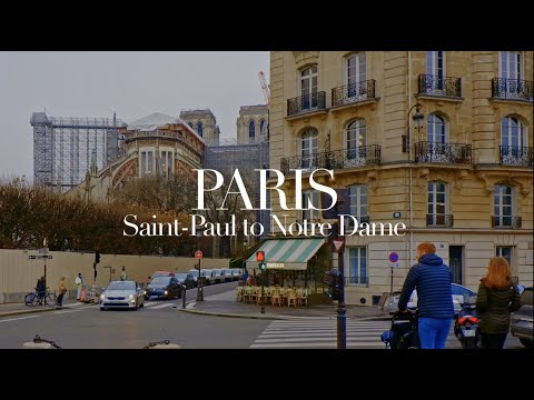 Walking Tour in Paris | St-Paul to Notre Dame in One Shot