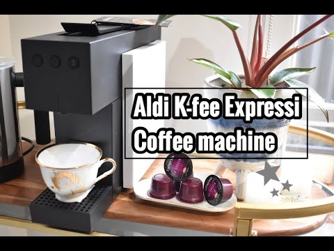 Aldi K-fee Expressi Coffee Machine - New Slim Design - Unboxing and Test