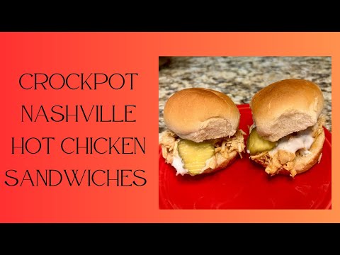 Crockpot Nashville Hot Chicken Sandwiches I EASY WEEKNIGHT MEAL