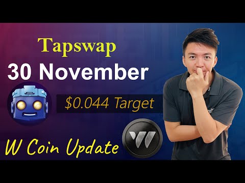 Tapswap Listing 30 November | Tapswap on Binance and MEXC | Tapswap Price Update | WCoin New Update