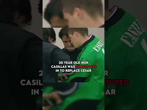 How CASILLAS made his debut after main keeper was injured#shorts