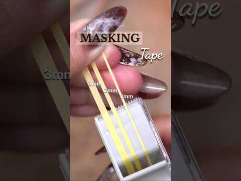 Recommended Masking Tape for Nail Art Designs #nailart