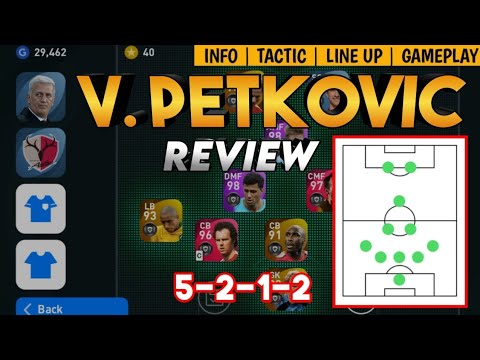 V. PETKOVIC 5212 MANAGER REVIEW | NEW SWITZERLAND MANAGER | PES 2021 MOBILE