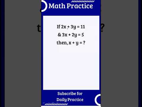 Nice Equation Maths Problem #shorts #shortsfeed #mathstricks