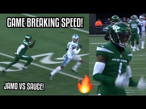 Jameson Williams Vs Sauce Gardner 🔥 (WR Vs CB) 2022 Lions Vs Jets NFL Week 15 highlights