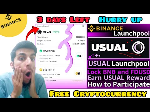 Binance USUAL Launchpool || How to Lock FDUSD and BNB || Usual Airdrop