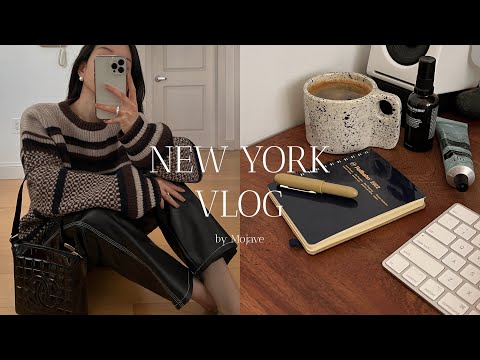 New York Vlog 🗽 Stationery haul | Morning walk | Cruller | Making Oven Baked BBQ | Soho [Eng sub]