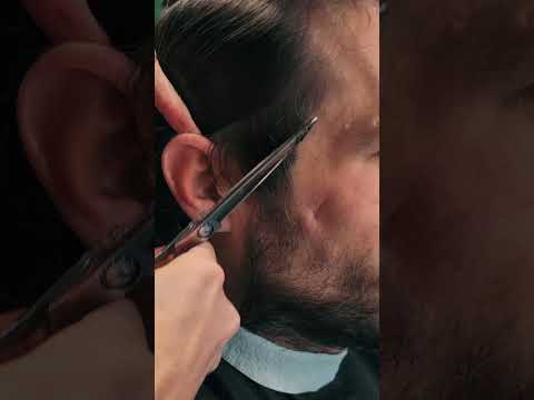 SOOTHING ASMR SOUNDS 😍 Love the scissors sound #asmr #asmrsounds #haircut #asmrvideo #barber