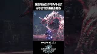 【モンハン】居合を極めたサムライ VS ジンオウガ亜種【モンハンワールドアイスボーン】