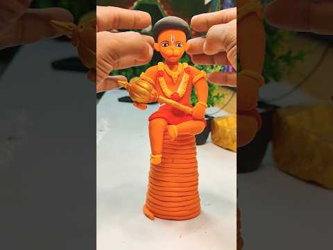 Hanuman जी का प्यारा सा Clay Idol #hanumanstatus #claycraft