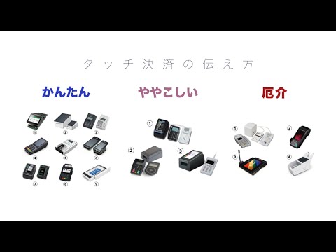 決済端末別の「タッチ決済」の伝え方を解説します