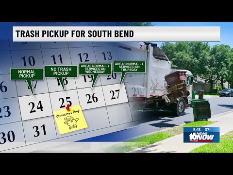 South Bend adjusts trash pickup schedule for Christmas