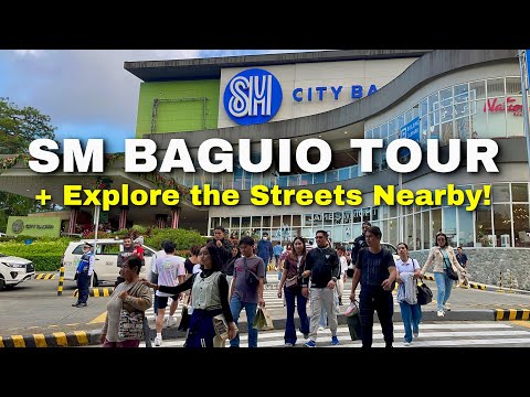 SM CITY BAGUIO TOUR + Explore the Quiet Streets Nearby! COLD BER-Months Walk in Baguio Philippines